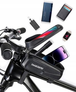 ВОДОНЕПРОНИЦАЕМАЯ БОЛЬШАЯ ВЕЛОСИПЕДНАЯ СУМКА САНИТАРНЫЙ ДЕРЖАТЕЛЬ ДЛЯ ТЕЛЕФОНА РАМА ВЕЛОСИПЕДА