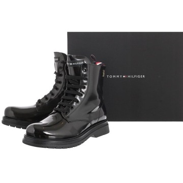 Buty Damskie Glany Tommy Hilfiger T4A5 Czarne