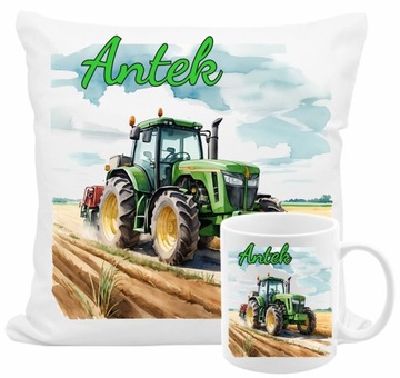 PODUSZKA KUBEK ROLNIKA FARMA TRAKTOR Z IMIENIEM