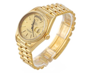 ROLEX DAY-DATE 36 PRESIDENT YELLOW GOLD 18K GOLD DIAL REF. 18038