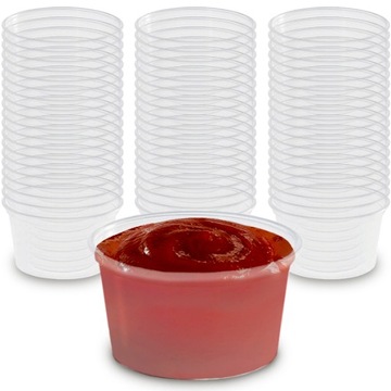 Pojemnik + Wieczko 80ml dip sos pojemniki 100szt