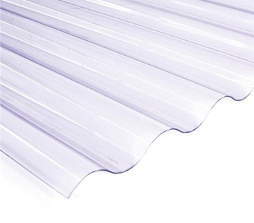 PCV płyta falista FALA 0,9m x 2,5m bezbarwna