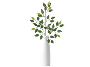 12x SZTUCZNE LIŚCIE FIKUS BENJAMIN LIŚĆ 60cm DEKORACJA GRÓB STROIK POMNIK