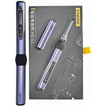 ПРОГРАММИРУЕМЫЙ ТОЧНЫЙ ПАЯЛЬНИК OLED USB-C FNRSI HS-01 СИНИЙ + 6 НАКОНЕЧНИКОВ