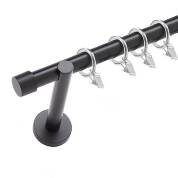 Efektowny karnisz 240 cm do wnętrza CZARNY 19 mm