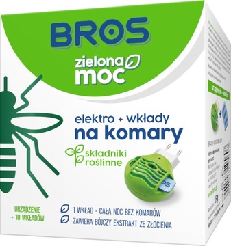 KOMARY Bros elektro urządzenie+10 wkł ZIELONA MOC