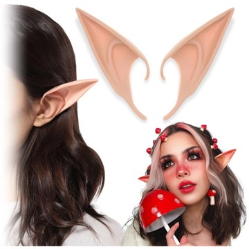 USZY ELFA ELFIE WRÓŻKI PRZEBRANIE COSPLAY DZIECI DOROSŁYCH DŁUGIE NAKŁADKI