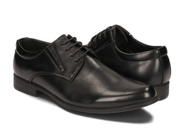 BUTY MĘSKIE WIZYTOWE ELEGANCKIE MXC-415 CZARNY 38