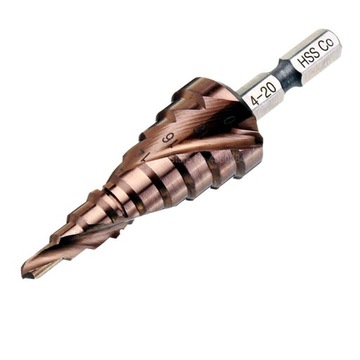 Wiertło stopniowe 5% kobalt 4-20mm