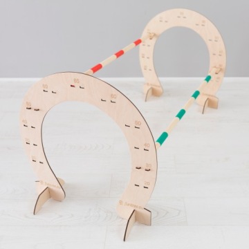 ПОДКОВА препятствие 65 см Hobbyhorse разноцветные шесты