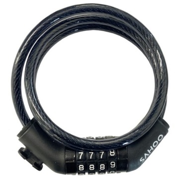 ВЕЛОСИПЕДНЫЙ ЗАМОК С КОДОМ КОД 8x1000 ПРОЧНАЯ РУЧКА