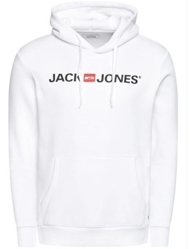 JACK&JONES bluza z kapturem męska biała rozmiar XS