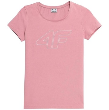 Koszulka damska T-shirt 4F H4L22 TSD353 jasny róż