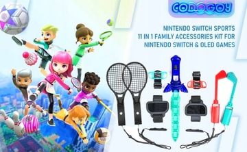 Набор из 11 аксессуаров для спортивных ручек Nintendo Switch