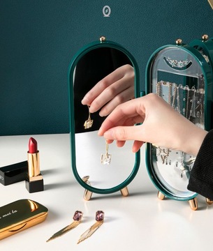 ШКАТУЛКА-ОРГАНИЗАТОР ДЛЯ ЮВЕЛИРНЫХ ИЗДЕЛИЙ С ЗЕРКАЛОМ-ДИСПЛЕЕМ