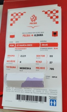 Bilet Polska- Albania dziecko