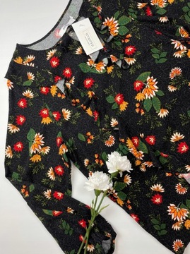 Bluzka damska w kwiaty JUSTFAB 100% rayon r.XL/XXL