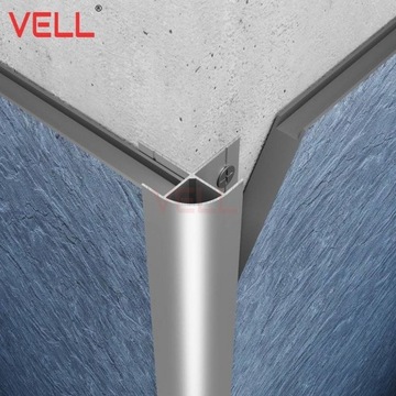 Профиль внешний угловой, серебро, алюминий, 260 см