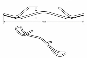 ТОРМОЗНОЙ СУППОРТ ATE ПРУЖИНА VW