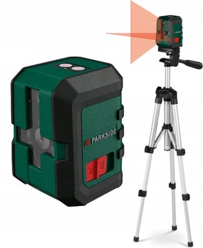 POZIOMNICA LASER KRZYŻOWY PARKSIDE PKLL 10 STATYW