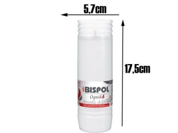 Парафиновая вставка для свечей Bispol 17,5 см