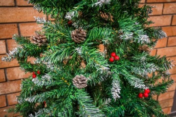 Искусственная ЕЛКА 160см ПОДСТАВКА с шишками