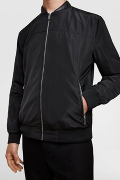 ZARA CZARNA KURTKA BOMBERKA BOMBER NOWA S 36