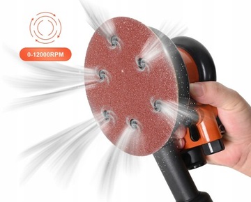 SZLIFIERKA OSCYLACYJNA PNEUMATYCZNA MIMOŚRODOWA DO DREWNA METALU 125mm 5mm