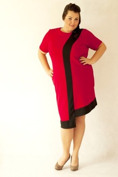 Sukienka asymetryczna Kim plus size