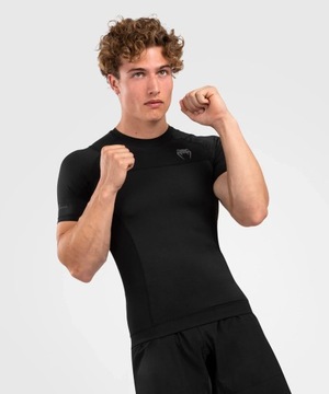 Venum Rashguard G-Fit AIR Krótki rękaw Czarny L