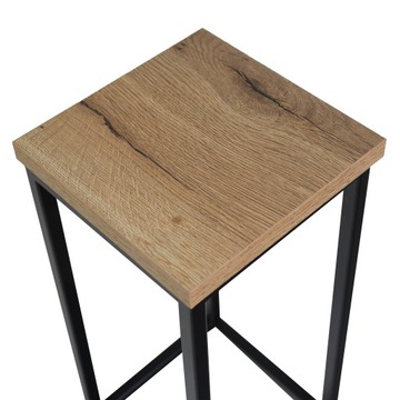 Подставка для цветов, металл, сталь, промышленный стол LOFT, столешница, Дуб Артизан