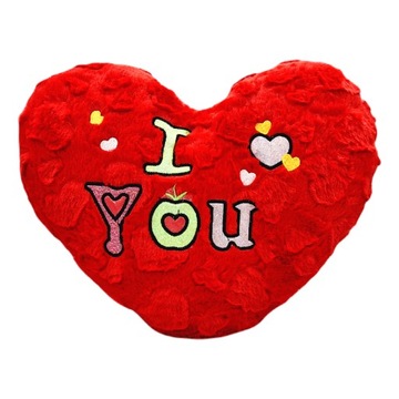 DUŻA PLUSZOWA PODUSZKA MASKOTKA SERCE PREZENT DLA UKOCHANEJ OSOBY I LOVE