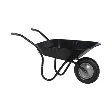 TACZKA OGRODOWA MOCNA BUDOWLANA METALOWA CZARNA WÓZEK MALOWANA 80/120 L