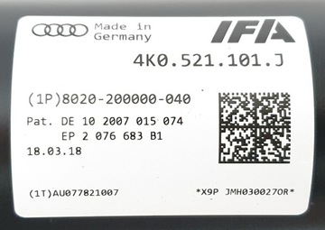 AUDI OE 4K0521101J HŘÍDEL HNACÍ