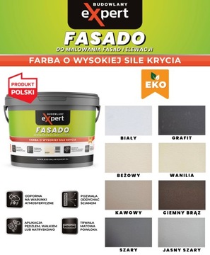 ФАСАДНАЯ ФАСАДНАЯ КРАСКА под покраску, СЕРЫЙ ФАСАД, 9Л