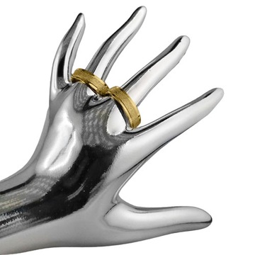 ЗОЛОТОЕ ОБРУЧАЛЬНОЕ КОЛЬЦО KO24, СТАЛЬ ПЕСЧОСТРОЙНАЯ ОБРАБОТКА 1 ШТ.