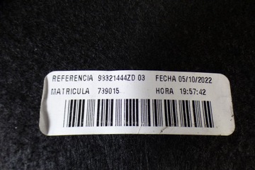 POLIČKA KUFRU 98321444ZD TOYOTA PROACE CITY