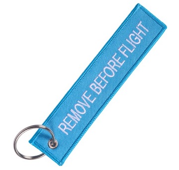 Brelok RBF REMOVE BEFORE FLIGHT blue zawieszka