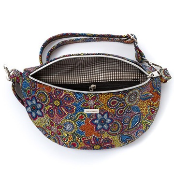 KWIATOWA NERKA DAMSKA SKÓRA PAOLO PERUZZI Z-15-O