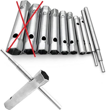 Klucze do Świec Zapłonowych Zestaw 8 szt 6-22 mm