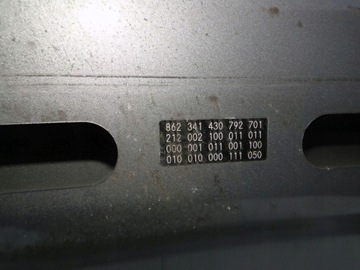 MERCEDES E KLASA W212 212 MASKA POKRYWA SILNIKA 792