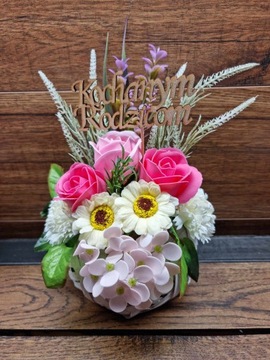 Мыло цветы букет розы ромашки ПОДАРОК ​​- подарок на День матери