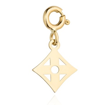 ZAWIESZKA/CHARMS ZŁOTO 585 ROMB