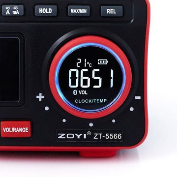 ЦИФРОВОЙ HD-МУЛЬТИМЕТР ZT-5566 TRUE RMS BLUETOOTH CE