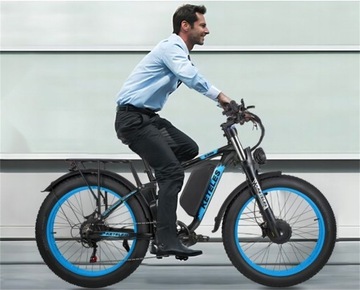 Электрический велосипед для взрослых KETELES 2000W 55км/ч 100км 26” толстые шины