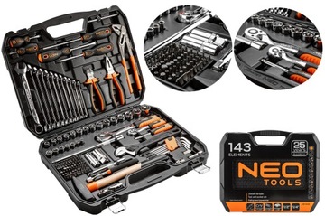 NEO TOOLS Zestaw narzędzi 143 szt. 08-945