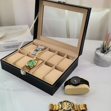 КОРОБКА-ОРГАНИЗАТОР ДЛЯ ЧАСОВ, 10 ШТ. КОРОБКА ДЛЯ ЧАСОВ В ПОДАРОК