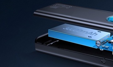 Baseus Powerbank 30000мАч, 4xUSB, USB-C, 65Вт черный