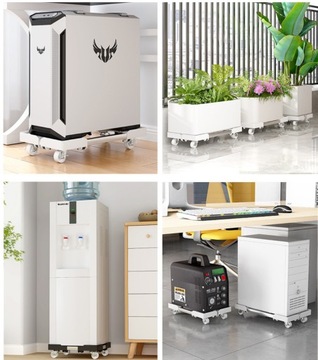 MOBILNA PODSTAWKA Z KÓŁKAMI POD KOMPUTER STACJONARNY ANTYPOŚLIZGOWA