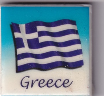 MAGNES NA LODÓWKĘ GRECJA GREECE FLAGA 7129